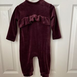 One piece Gymboree velour outfit